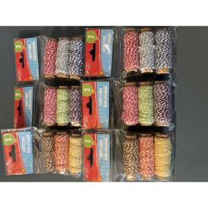 Crafter's Square Bakers Twine 6 pkgs of 3-Pack Multiple Color (SR1151)